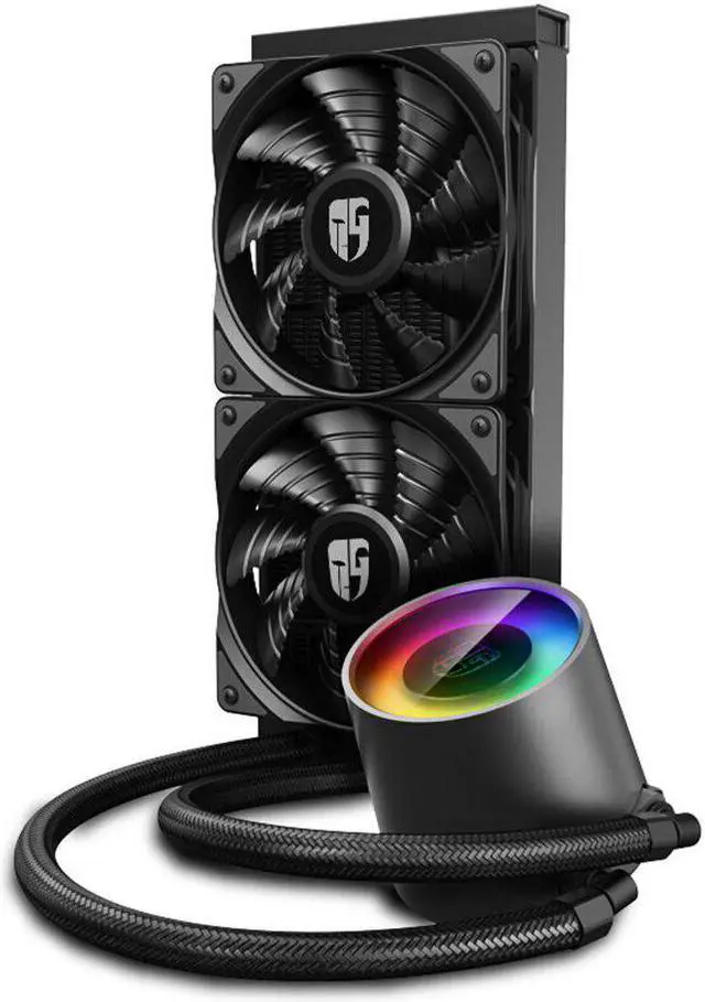 Alt view image 3 of 5 - CASTLE 240 V2 CPU Liquid Cooler Desktop PC Water Cooling radiator For  115X 1200 1366 2011 AMD TR4 AM4 AM3