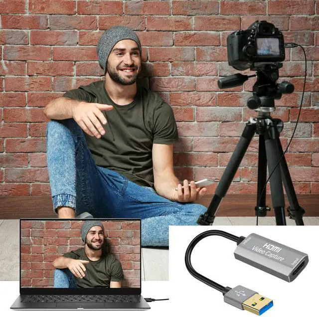 Alt view image 3 of 5 - Teaching Portable Conference Plug And Play Meeting Converter 1080P 60fps Video Capture Card High Speed HDMI To USB Audio