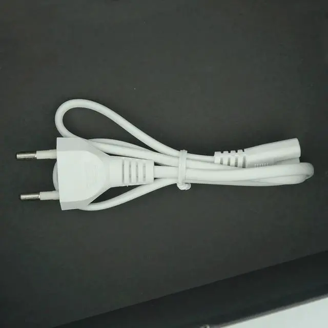 Alt view image 2 of 5 - 0.6M 2-Prong Pin AC EU Power Supply Cable Cord high Quality Lead Wire Power Cord For table lamp Laptop electric machine charger