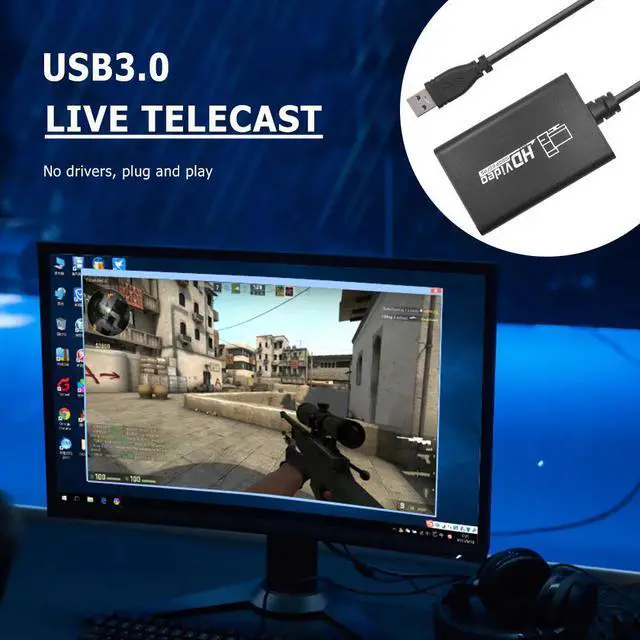 Alt view image 5 of 5 - to USB 3.0 Video TV Tuner Card Classic Colors Simple Enduring 1080P 60fps Video Capture Device for Xbox PS4