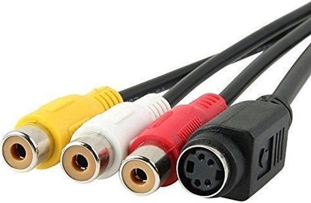 Alt view image 2 of 2 - VGA SVGA to S-Video 3 RCA AV TV Out Cable Adapter Converter PC Computer Laptop connecting your VGA output to a TV input