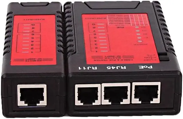 Alt view image 3 of 5 - NF-468PT Network Cable Tester RJ45 RJ11 PoE Switch Tester for Ethernet LAN Cable Landline Phone Wire Testing Tool