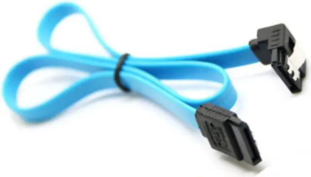 Alt view image 4 of 5 - Speed Straight Right Angle 6Gbps SATA 3.0 Cable 6GB/s SATA III SATA 3 Cable Flat Data Cord for HDD SSD