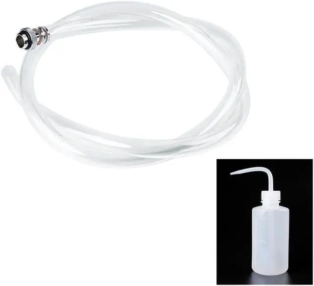 Alt view image 3 of 5 - Water Cooled Fluid ,Drain Away Liquid Tools 250ML/500ML Bottle 10x13mm PVC Hose Tube With Pagoda Connector Fittings