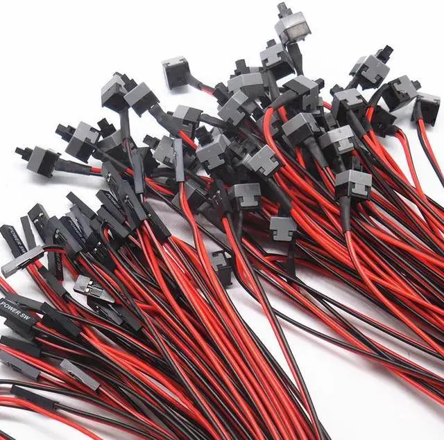 Alt view image 4 of 5 - 2PCS Desktop Computer PC Power Button Reset Cable Cord Switch Cables Re-starting SW I/O Re-set Power Cabo
