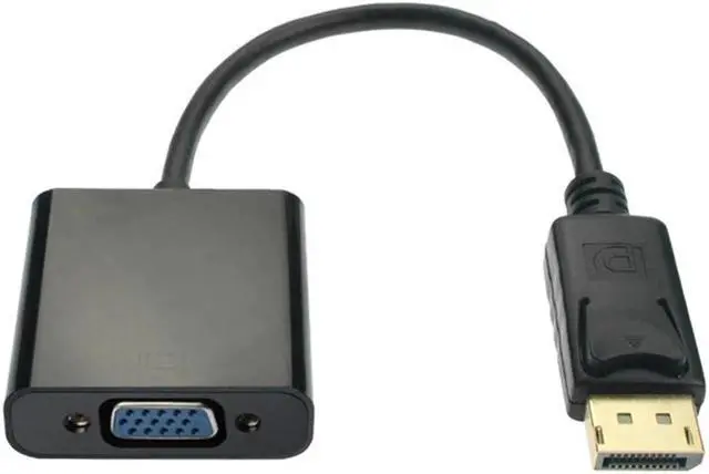 Alt view image 3 of 5 - to VGA Adapter Display Port to VGA Converter Cables Adapter Male to Female 1080P for Monitor MacBook HDTV Projector PC