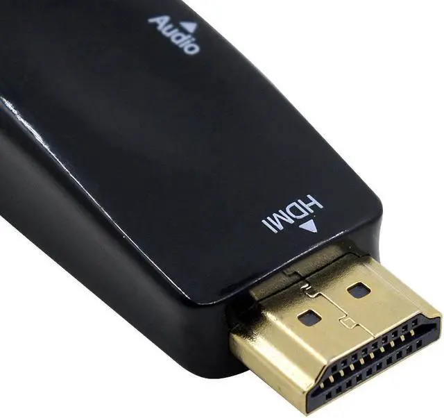 Alt view image 3 of 5 - HD 1080P HDMI to VGA Converter Adapter with 3.5mm Audio Cable HDMI2VGA For PC Tablet Laptop Desktop to HDTV Monitor