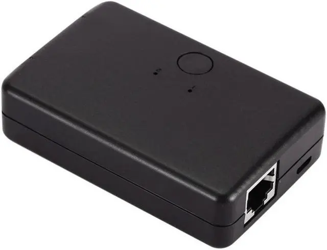 Alt view image 3 of 5 - 2 Ports Internal External Internet Mini Network Switch Universal Splitter Hub Plug And Play Home Office Desktop Portable Stable