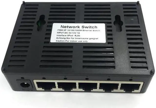 Alt view image 5 of 5 - factory Outlet Brand 5 Port Gigabit Ethernet Switch cheapest network switches 10/100/1000mbps US EU plug switch lan combo