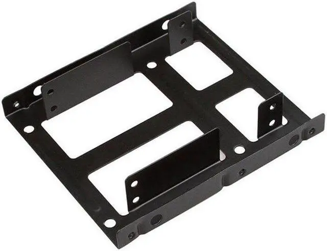 Alt view image 2 of 5 - Bay 2.5 to 3.5 Inch External HDD SSD Metal Mounting Kit Hard Drive Adapter Bracket with SATA Data Power Cables &Screws