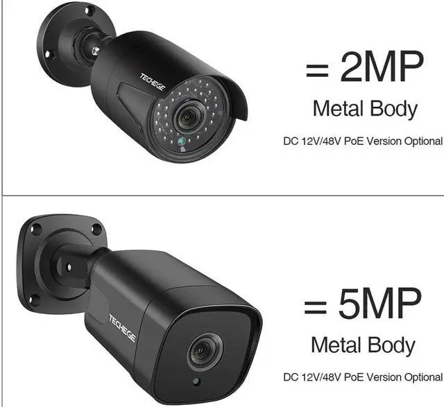 Alt view image 2 of 5 - H.265 Face Dectection 48V POE Security IP Camera Audio Outdoor Waterproof Video Surveillance Camera Onvif FTP 5MP 2MP