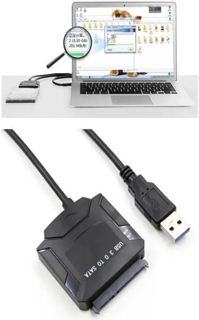 Alt view image 5 of 5 - 3.0 to SATA Adapter Cable for 2.5"3.5inch HDD SSD hard disk Laptop Hard Drive BLU-RAY DVD/CD-ROM/DVD-ROM EU/UK/US adapter