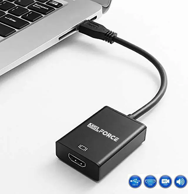 Alt view image 3 of 5 - 3.0 to DVI Video graphic Converter Adapter HD1080P to Cable Multiple Monitors for Windows XP 10 8 8.1 7 Laptop