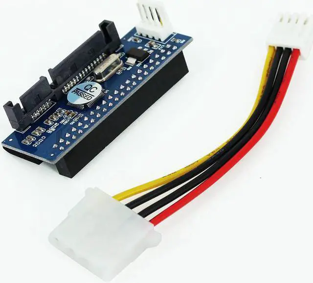 Alt view image 5 of 5 - SATA IDE Adapter 40 Pin IDE to SATA Connector 3.5 HDD IDE/PATA Hard Disk Adapter Converter With 7Pin-SATA Data Cable