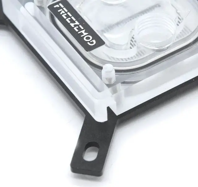 Alt view image 5 of 5 - 2020 New G1/4 Thread Waterblock Acrylic Copper Water Cooling CPU Radiator Heatsink Block