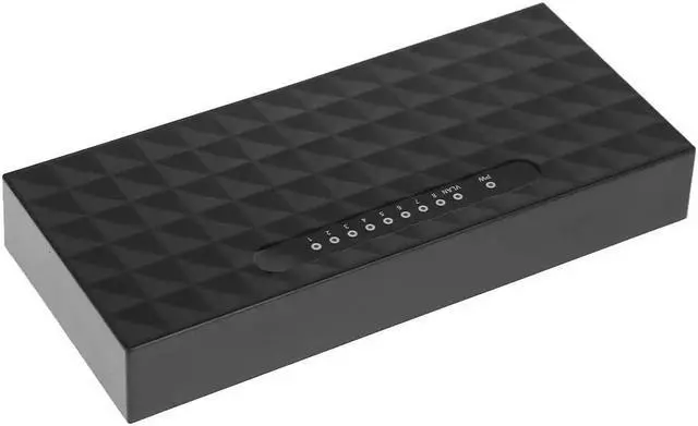 Alt view image 5 of 5 - 8 Port 10/100 Mbps POE Ethernet Network Switch Lan Hub Ethernet Smart Switcher Support 6-55V Power Supply