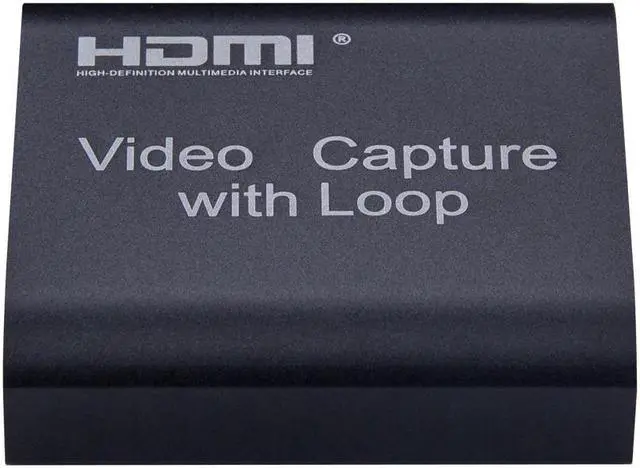 Alt view image 3 of 5 - 4K 1080P HDMI Capture Card Video Capture USB 2.0 HDMI input Video Capture Card Grabber Loop Output for PS4 Game Live Streaming