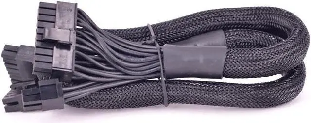 Alt view image 4 of 6 - PSU Modular 14+10pin to 20+4Pin ATX 24Pin Motherboard Sleeve Power Supply Cable for Corsair RM1000 RM850 RM750 RM650 RM550 RM450