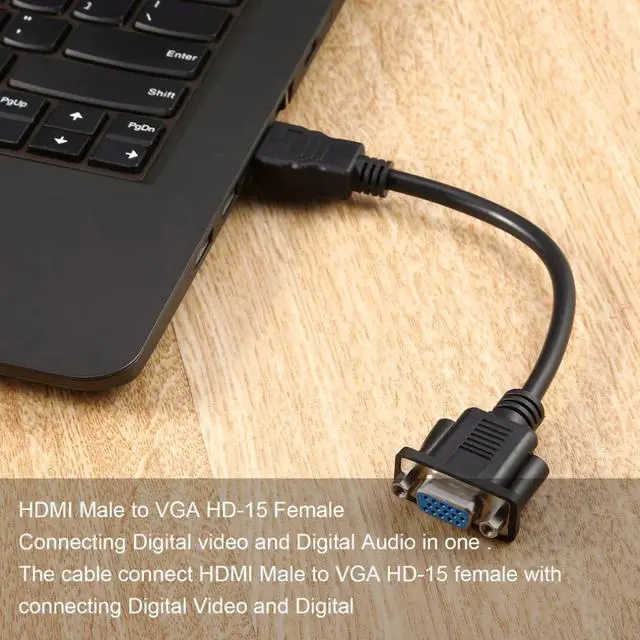 Alt view image 2 of 5 - Male To VGA D-SUB Female Video AV Adapter Converter  Cable for HDTV Set-Top Cables Adaptores Dropshipping