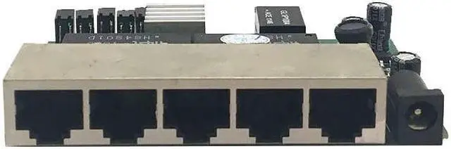 Alt view image 2 of 5 - PCBA Module 5 Port 10/100/1000Mbps Gigabit networking switches factory US EU plug laptop package ethernet switch  lan hub power