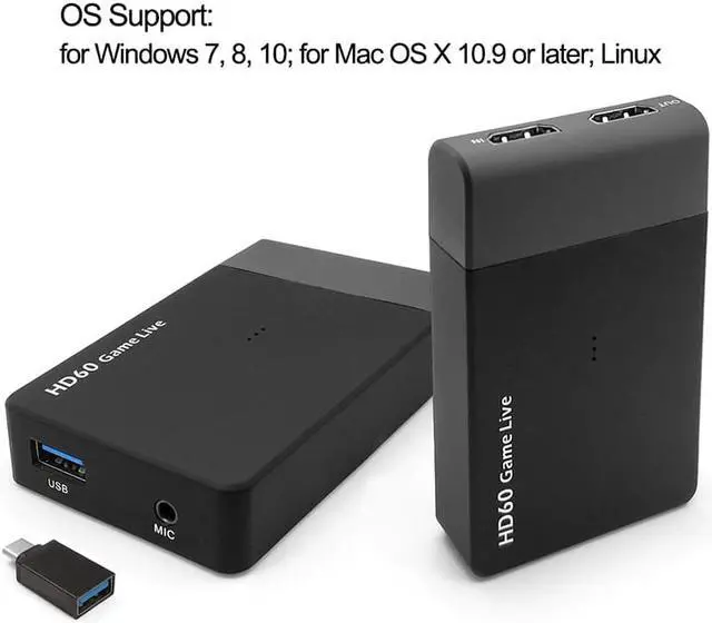 Alt view image 2 of 5 - 261M USB3.0 Video Capture 1080P  To USB 3.0 Game Video Capture Card Live Streaming Broadcast  With Microphone