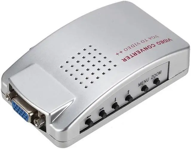 Alt view image 3 of 5 - Converter Box VGA to TV AV RCA Signal Adapter Converter Video Switch Box Composite Supports NTSC PAL for Computer