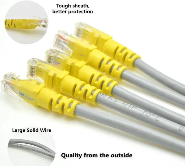 Alt view image 3 of 5 - 1m 1.5m  2m  UTP CAT6 cable RJ45 network Patch cords copper wires LAN line For Gigabit Ethernet Switch Router PC Computer