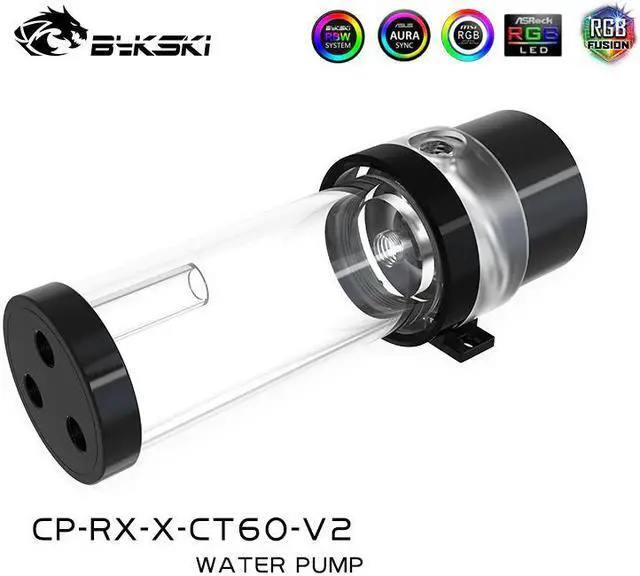 Alt view image 3 of 5 - CP-RX-X-CT60-V2 One-piece Pump+Reservoirs Combo,DDC Water Tank,PC Water Cooling Kit 5V ARGB/12V RGB 60/100/150/200MM