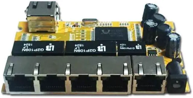 Alt view image 5 of 5 - PCBA OEM/ODM 6 Port 10/100/1000M realtek chipset gigabit switch pcba Module network switch poe ethernet hub Gigabit motherboard