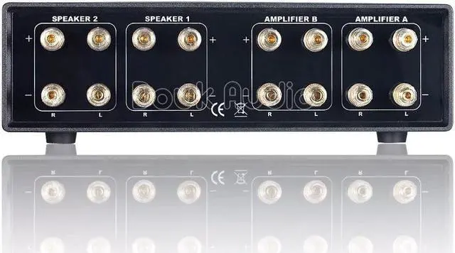 Alt view image 3 of 5 - Audio 2-Way Passive Audio Crossover Stereo Amplifier Selector Speaker Switch Splitter