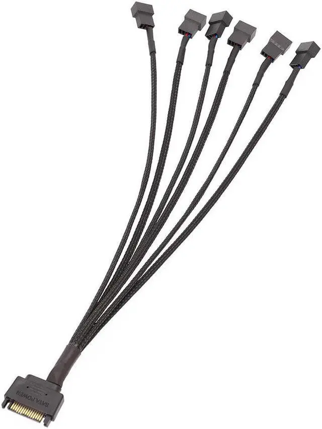 Main image of fan cable FAN HUB SATA 15P revolution fan small 4Pin 3Pin net one with six