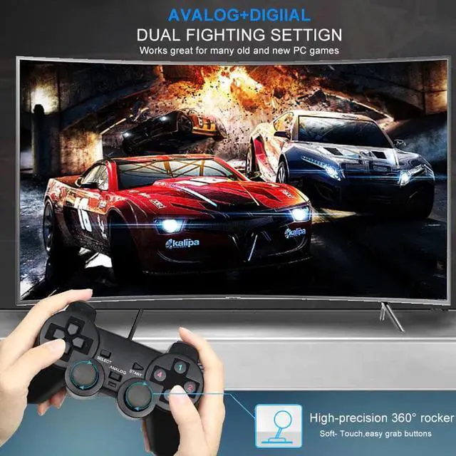 Alt view image 5 of 5 - USB PC Controller For PC Computer Laptop For WinXP/7/8/10 For Vista Black Gamepad Game Joystick Gameing Joypad