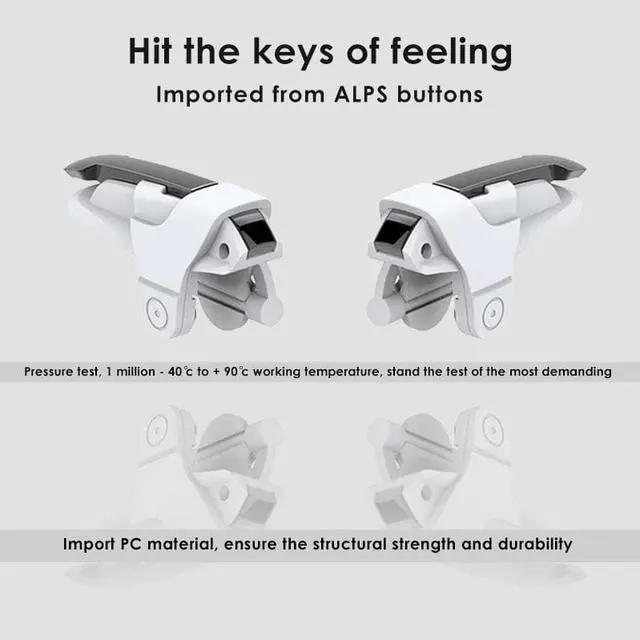 Alt view image 4 of 5 - Joystick PUBG Mobile Trigger Control Smartphone Fire Button Gaming  Shooter Controller Mobile Phone Game Pad Dropship