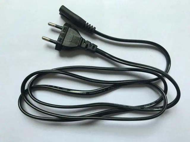 Alt view image 4 of 5 - 2020 Year Universal 1.5m EU Standard to Figure 8 C7 2-Pin Plug AC Power Cable Lead Cord New High Quality