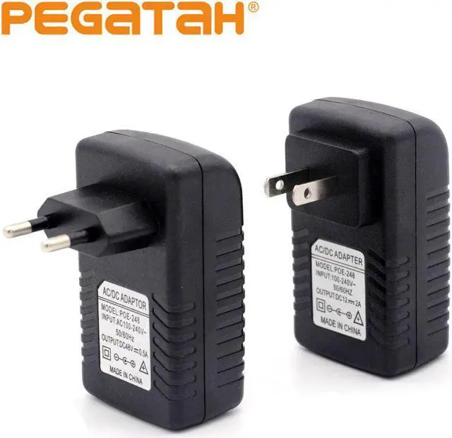 Alt view image 2 of 5 - adapter Power RJ45 splitter ethernet 10 100M Network Switch Cable injector DC48V 12V 0.5A 2A cctv camera tester