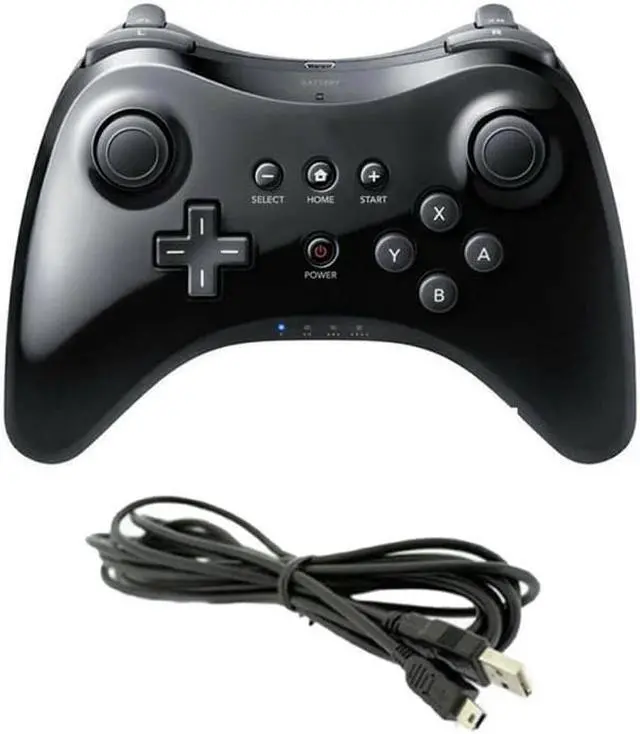 Alt view image 4 of 5 - 2020 Newest Blueteeth Controller Joystick Gamepad For Nintend Wii U Pro With USB Cable Trigger Wireless Game Pad Controller