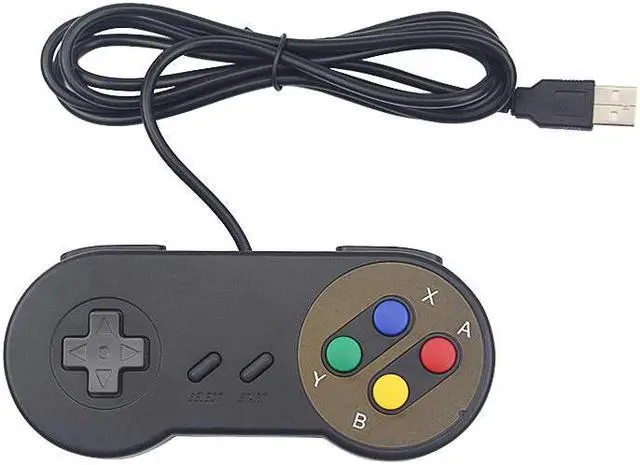 Alt view image 5 of 5 - USB Game Controller Gamepad Retro Joypad Black Gray Gamepads for PC Laptop Windows for NESPi4 Case for Raspberry Pi 4