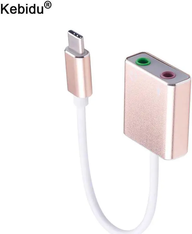 Main image of 7.1 External Type C USB Sound Card for Macbook Pro Air USB C 3.5mm Audio Jack Headphone Mic Adapter USB-C Computer Sound Card