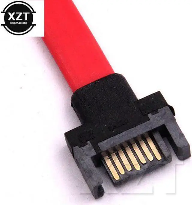 Alt view image 3 of 5 - 50CM 6Gb/s SATA3 Serial ATA DATA Extension cable, SATA 7 pin Port Saver Cable for PC SATA 3.0 SATAIII 6Gbps Hard Drive Disk,SSD