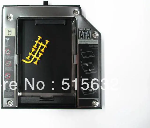 Main image of 12.7mm 2nd SATA HDD SSD Hard Drive Bay Caddy for  Thinkpad T420 T430 W530 T530