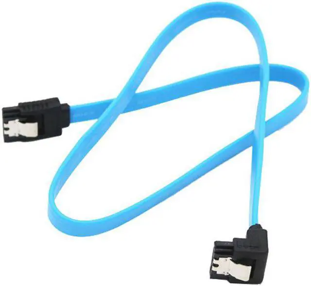 Alt view image 2 of 5 - Speed Straight Right Angle 6Gbps SATA 3.0 Cable 6GB/s SATA III SATA 3 Cable Flat Data Cord for HDD SSD