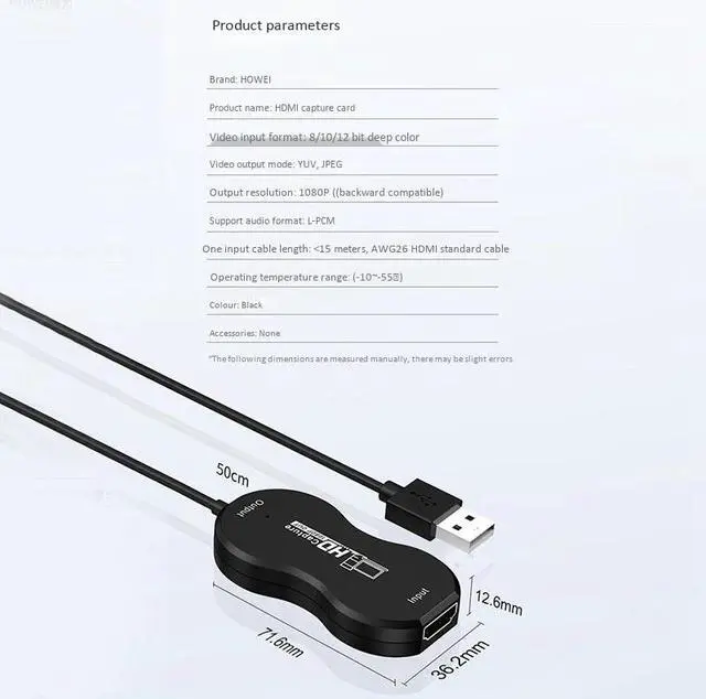 Alt view image 4 of 5 - Card USB2.0 to  High-Definition o and Video  Game Live Recording Monitoring  Card