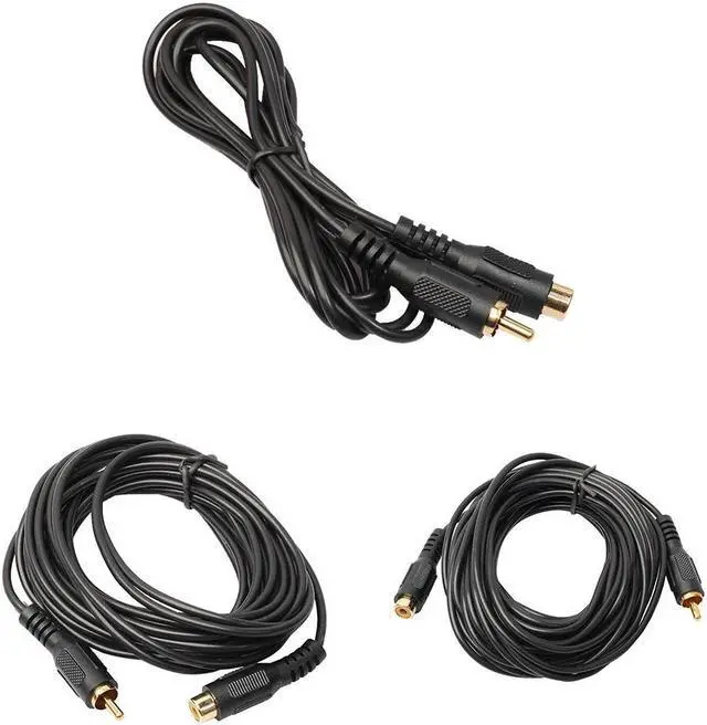 Main image of 1.8/4.5/7.6 M Single Phono Extension Cable Lead RCA Male to Female Plug to Socket For stereo equipment DVD players TV L3FE