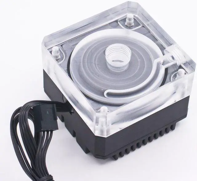 Alt view image 4 of 5 - Water Cooling Kit for  CPU 120mm Copper Radiator 5v RBW RGB Led
