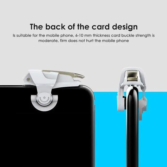 Alt view image 2 of 5 - Joystick PUBG Mobile Trigger Control Smartphone Fire Button Gaming  Shooter Controller Mobile Phone Game Pad Dropship