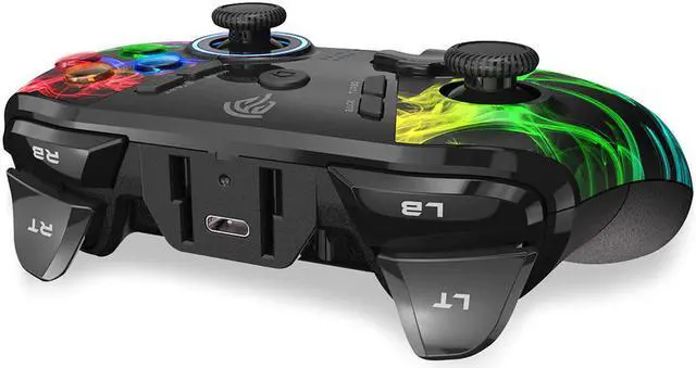 Alt view image 4 of 5 - ESM-9110 Wireless Gamepad Joystick Controller For PC Win 7/8/10 Android TV/TV Box PS3 Vibration LED Customized Buttons