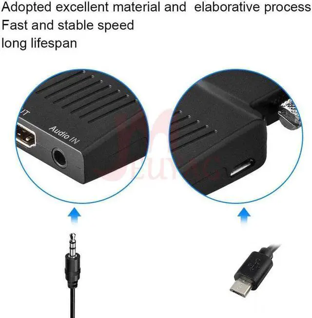 Alt view image 5 of 5 - VGA Male to Female Converter with Audio Adapter Cables 720/1080P For HDTV Monitor Projector PC Laptop TV-Box