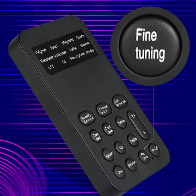 Alt view image 2 of 5 - Voice Changer Mini Sound Card 12 Sound Effects Including Sound For Phone Computer PC Game Machine Fast Delivery