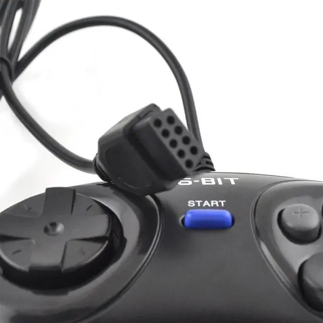 Alt view image 5 of 5 - Shipping 1/2pcs Game controller for SEGA Genesis 16 bit handle controller 6 Button Gamepad for SEGA MD game Accessoriese