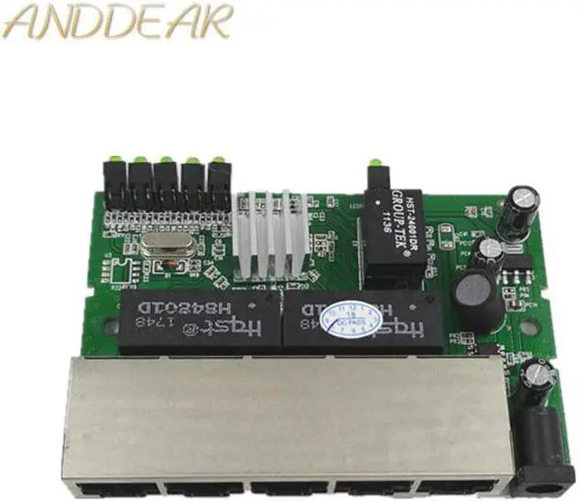 Alt view image 4 of 5 - 5 Port Gigabit Ethernet Switch module cheapest network switches module 10/100/1000mbps US EU plug switch lan combo